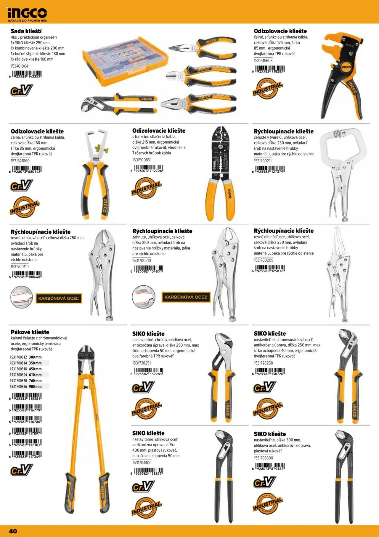 Nové Kinekus akcie – leták je platný od 28.04.2025 | Strana: 40 | Produkty: Náradie
