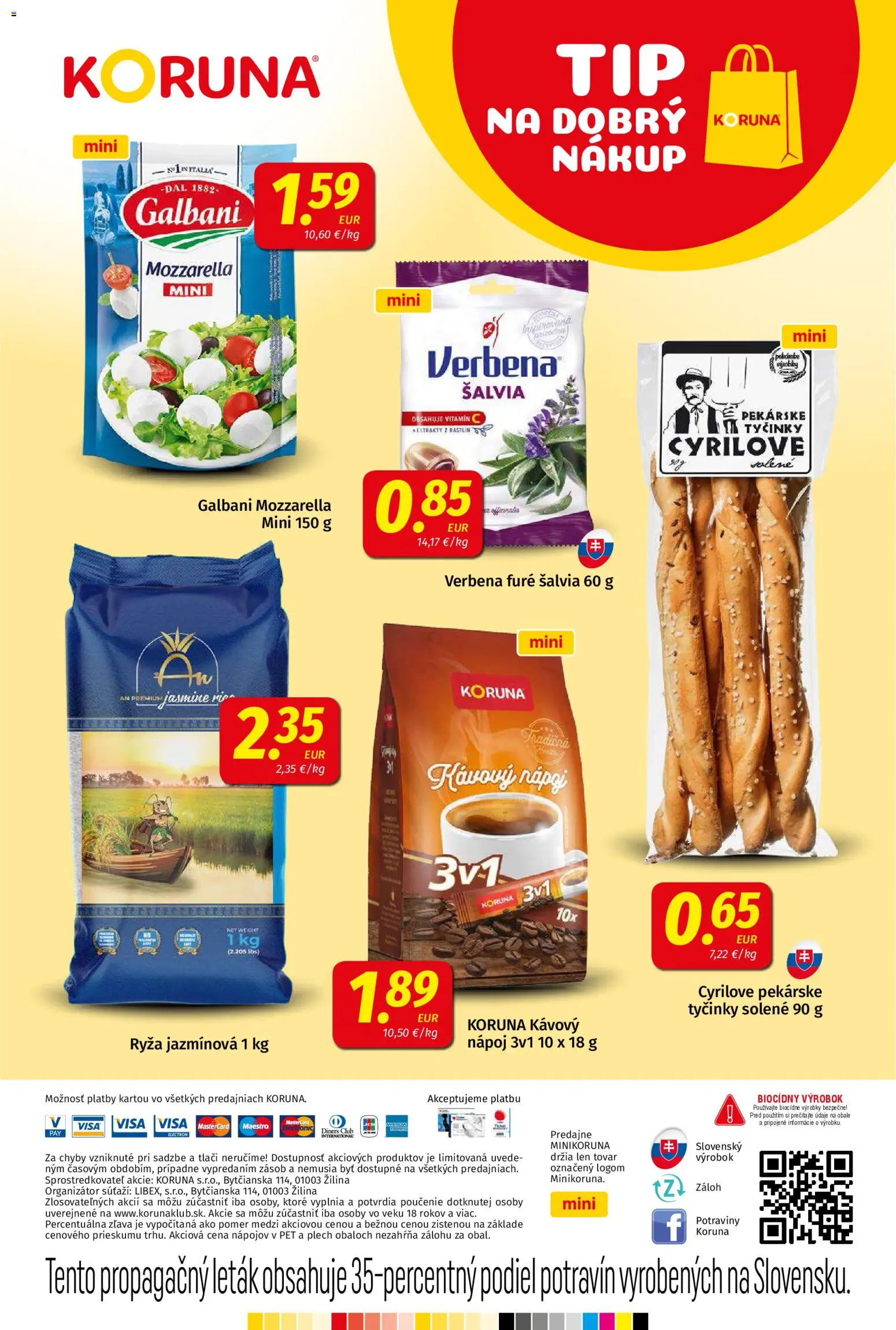 Nové Koruna akcie – leták je platný od 07.11.2025 | Strana: 24 | Produkty: Ryža, Mozzarella