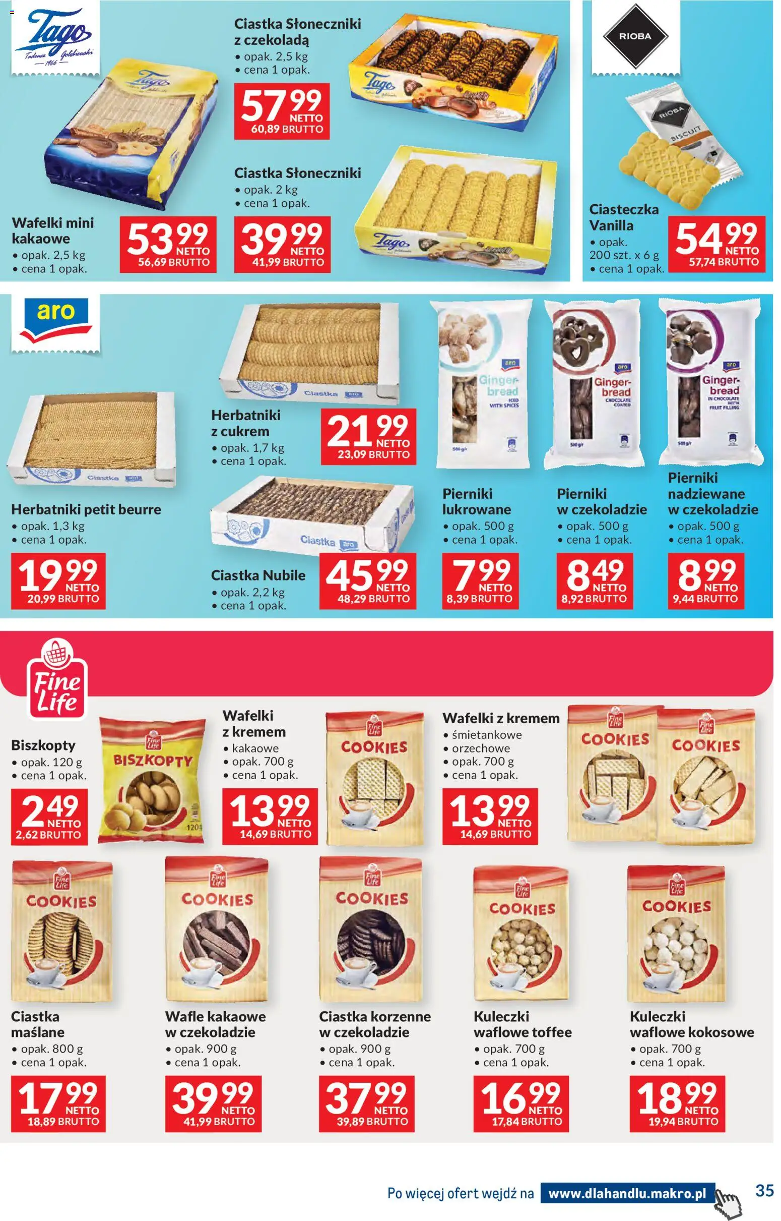 Makro Gazetka - Dystrybucja do sklepów od 25.11.2025 | Strona: 35 | Produkty: Pierniki, Herbatniki, Ciastka, Ciasteczka