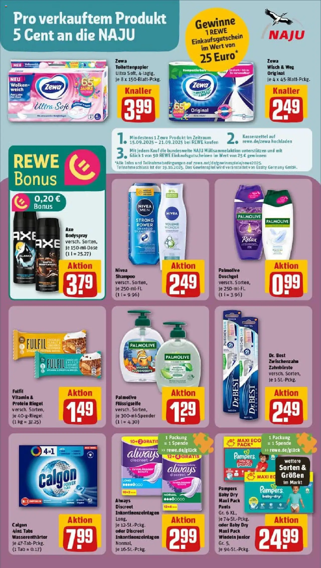 Rewe ihr Kaufpark Prospekt 	 – gültig ab 15.09.2025 | Seite: 24 | Produkte: Pampers, Shampoo, Duschgel, Toilettenpapier