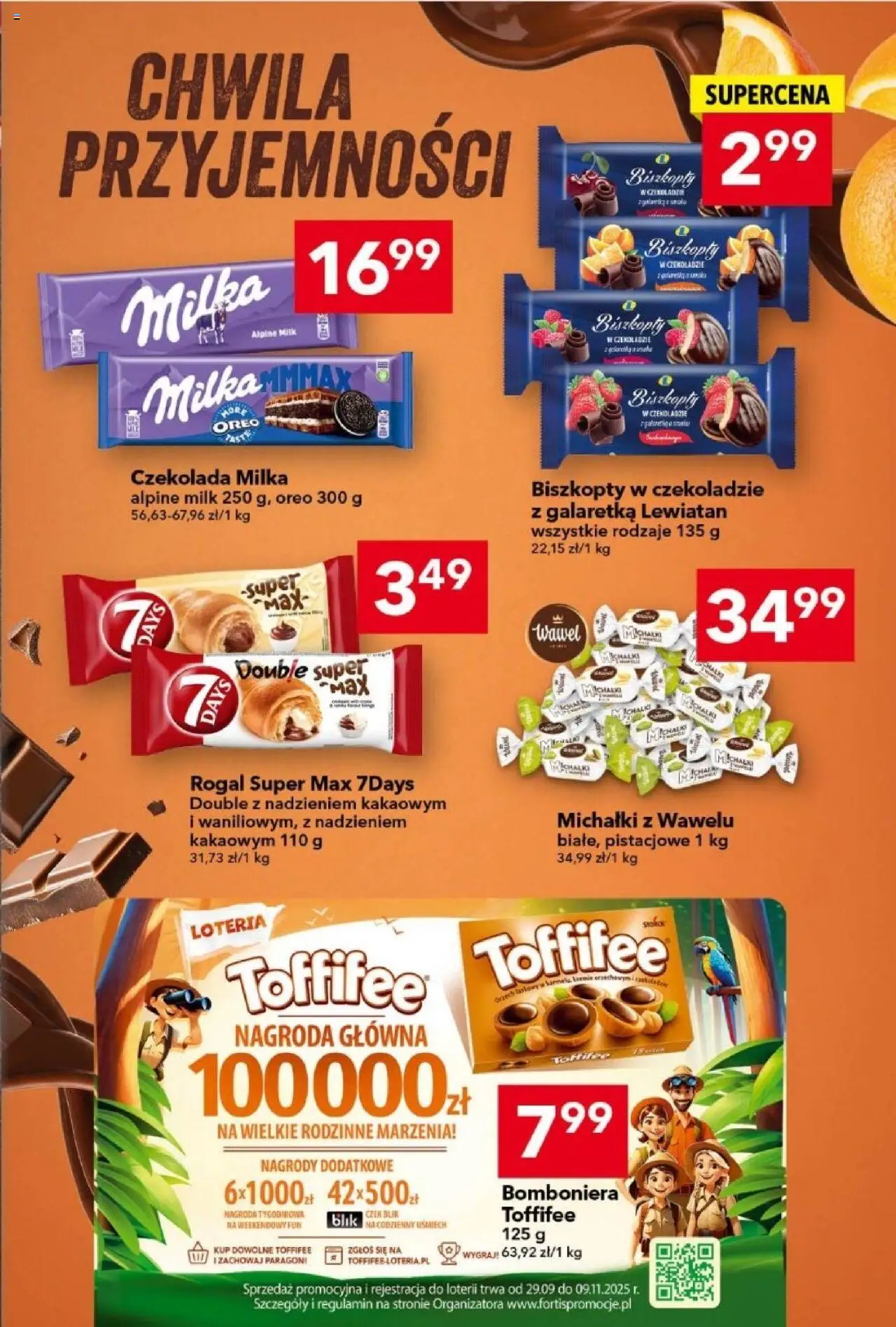 Lewiatan gazetka od 23.10.2025 | Strona: 9 | Produkty: Galaretka, Toffifee, Milka, Czekolada