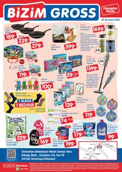 20.11.2025 tarihinden itibaren geçerli olan Bizim Toptan kataloğu önizlemesi | Sayfa: 4 | Ürünler: Blender, Deterjan, Balık, Kablo