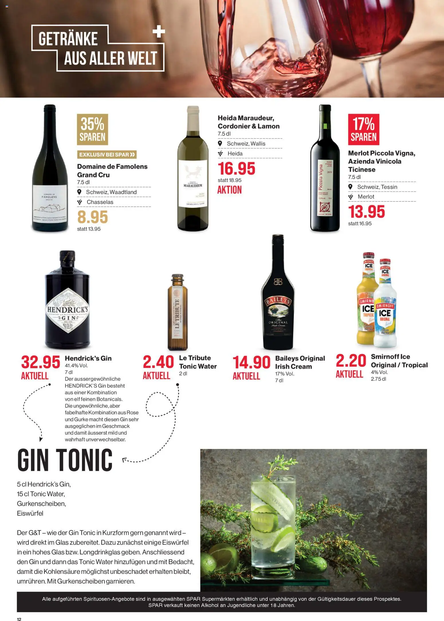 SPAR Aktionen – gültig ab 05.02.2026 | Seite: 12 | Produkte: Merlot, Gin