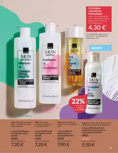 Avon katalog akcije – veljaven od 01.10.2025 | Stran: 29 | Izdelki: Toner, Odstranjevalec licil, Tonik, Voda