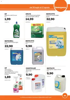 Volantino Sogegross del 30.07.2025 | Pagina: 49 | Prodotti: Detergente, Bicarbonato, Sgrassatore, Aceto
