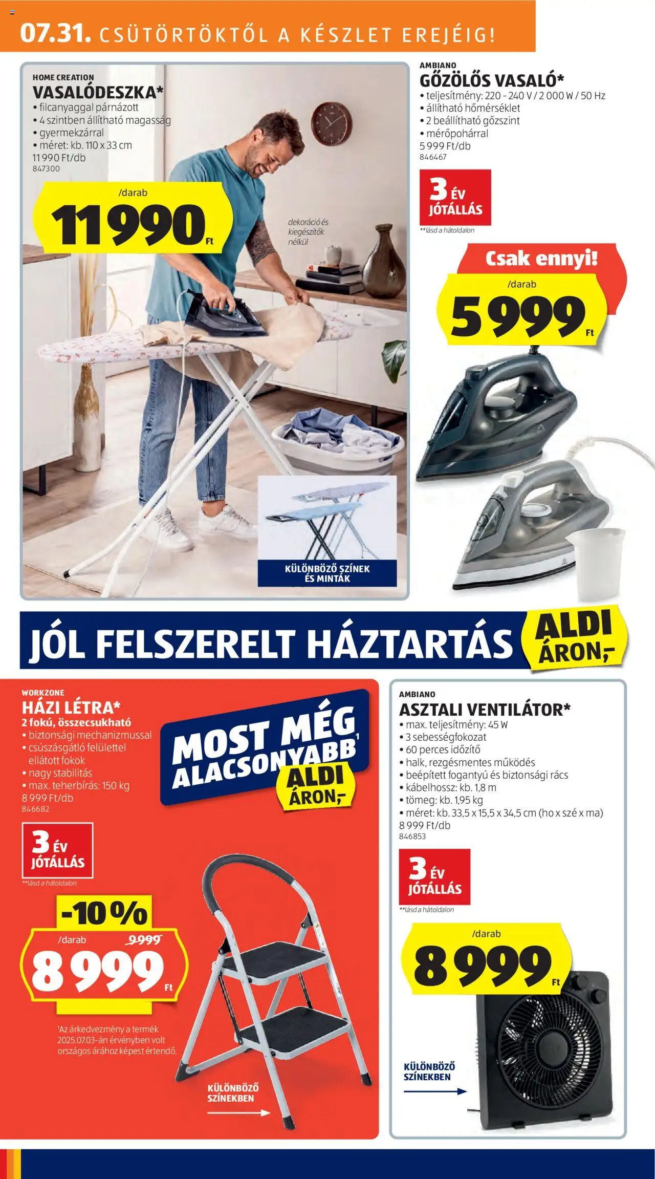 Aldi akciós ujság - amely érvényes a következő dátumtól: 31.07.2025 | Oldal: 4 | Termékek: Dekoráció