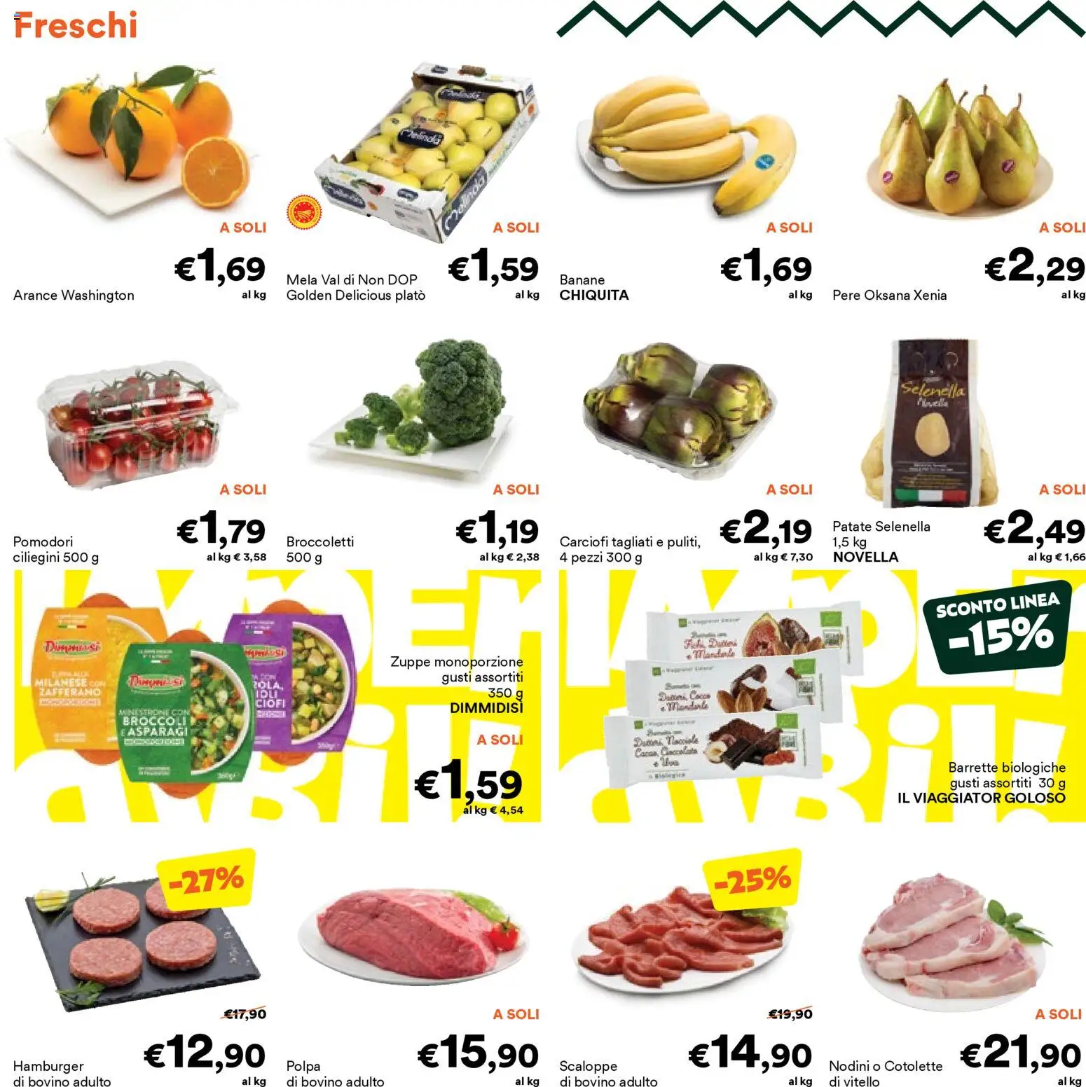 Volantino Unes del 12.01.2026 | Pagina: 2 | Prodotti: Bovino, Banane, Patate, Broccoli