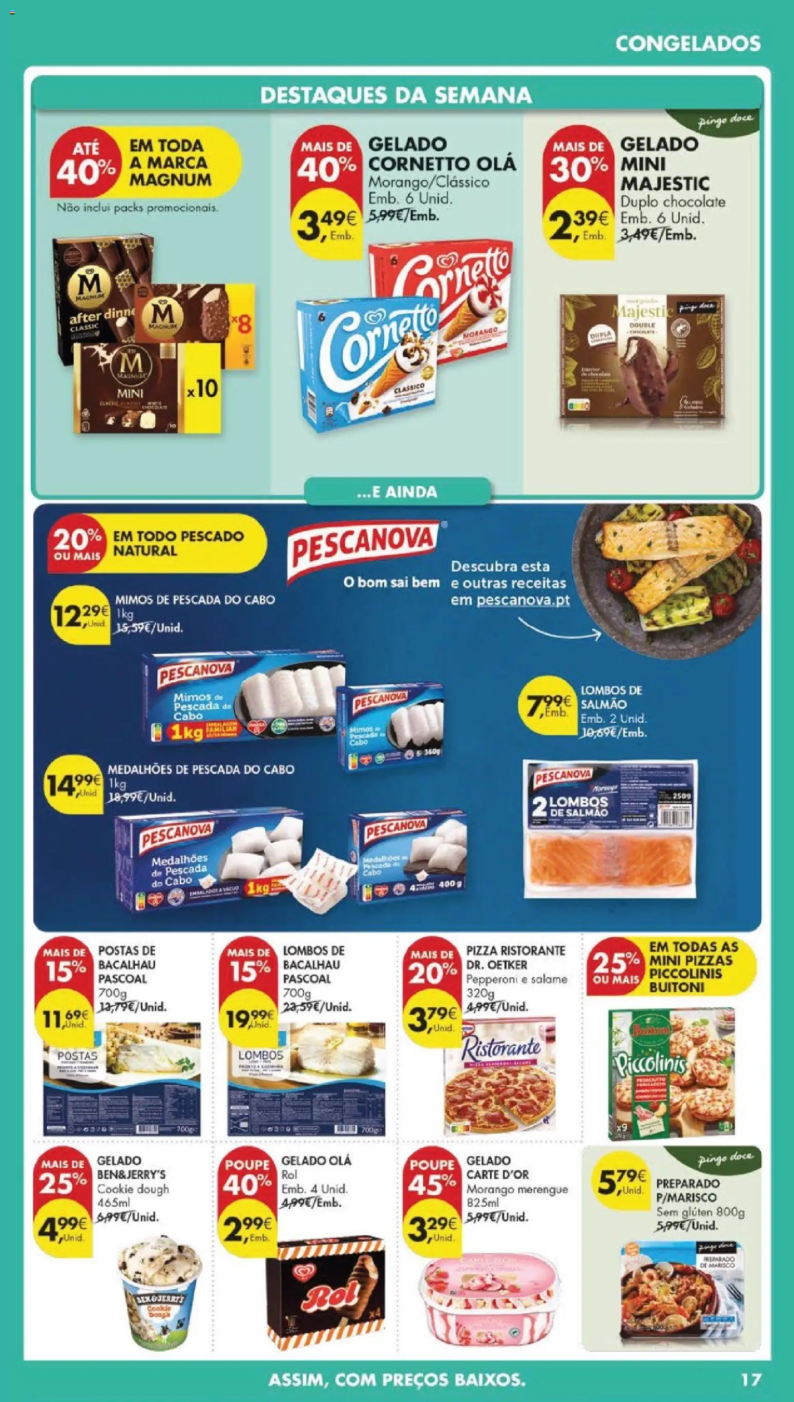 Pingo Doce folheto │ válido de 31.03.2026 | Página: 19 | Produtos: Pescada do cabo, Gelado, Chocolate, Salame
