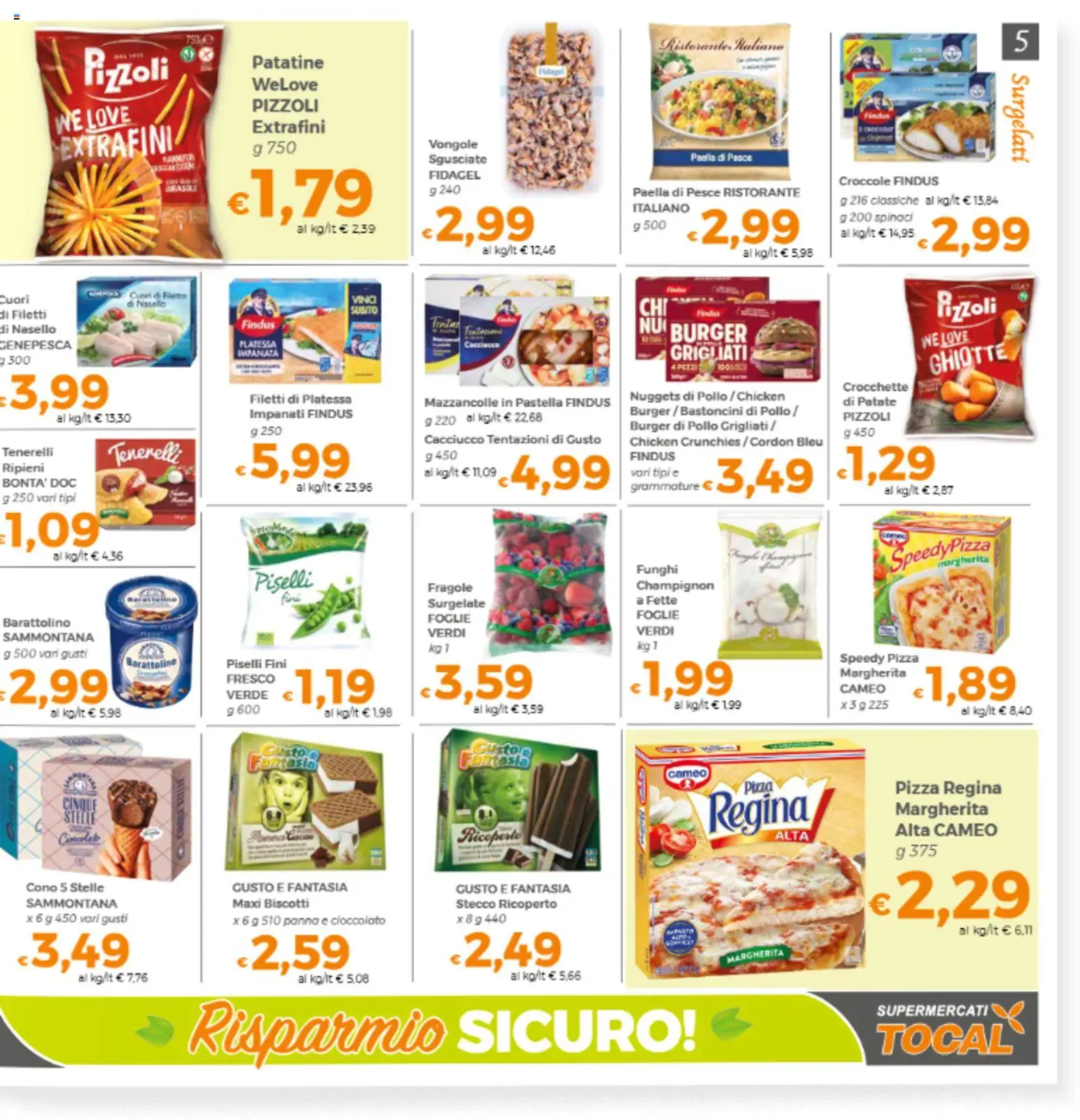 Volantino Tocal del 08.04.2026 | Pagina: 5 | Prodotti: Patatine, Funghi, Spinaci, Crocchette