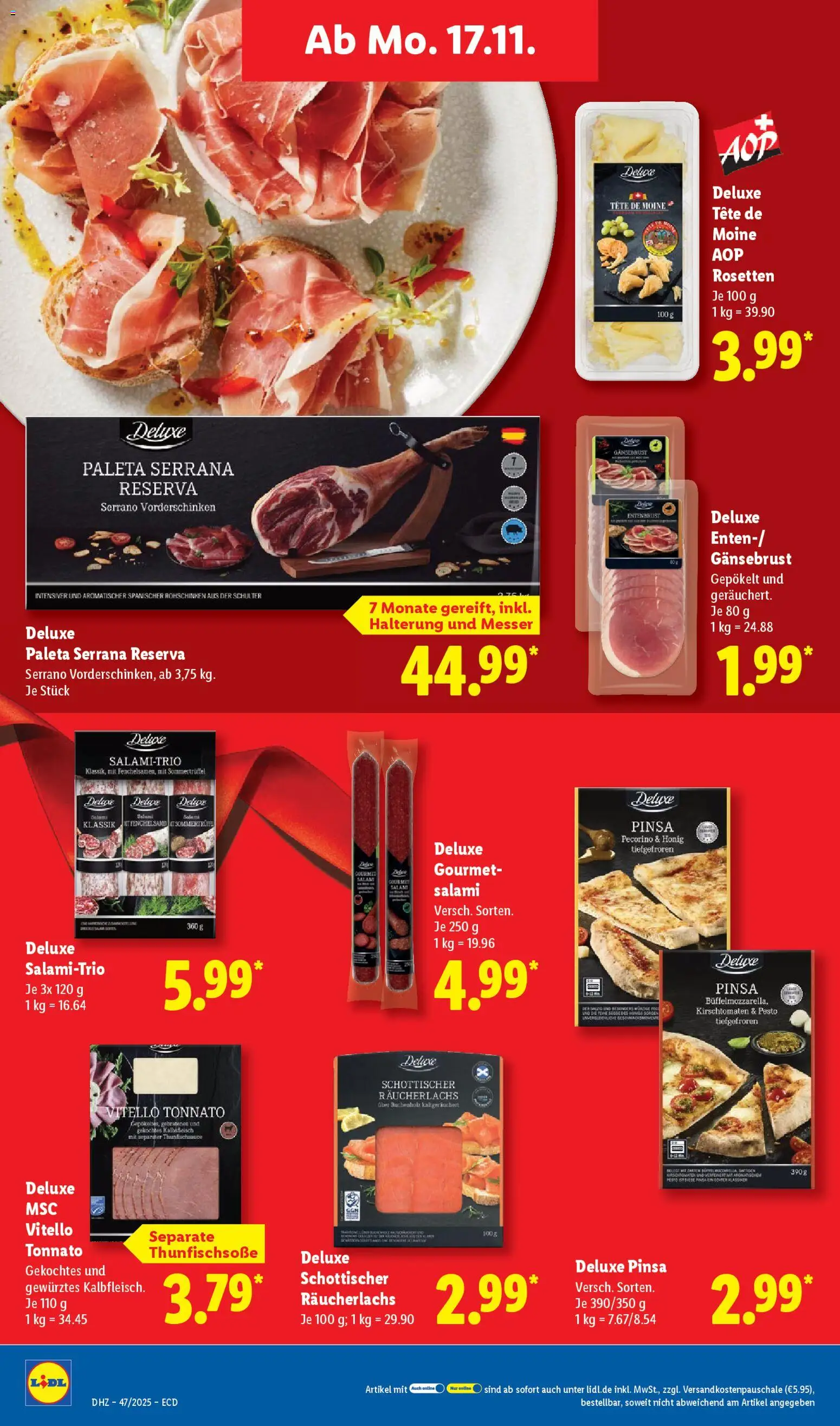 Lidl - Black Friday – gültig ab 17.11.2025 | Seite: 24 | Produkte: Räucherlachs, Salami