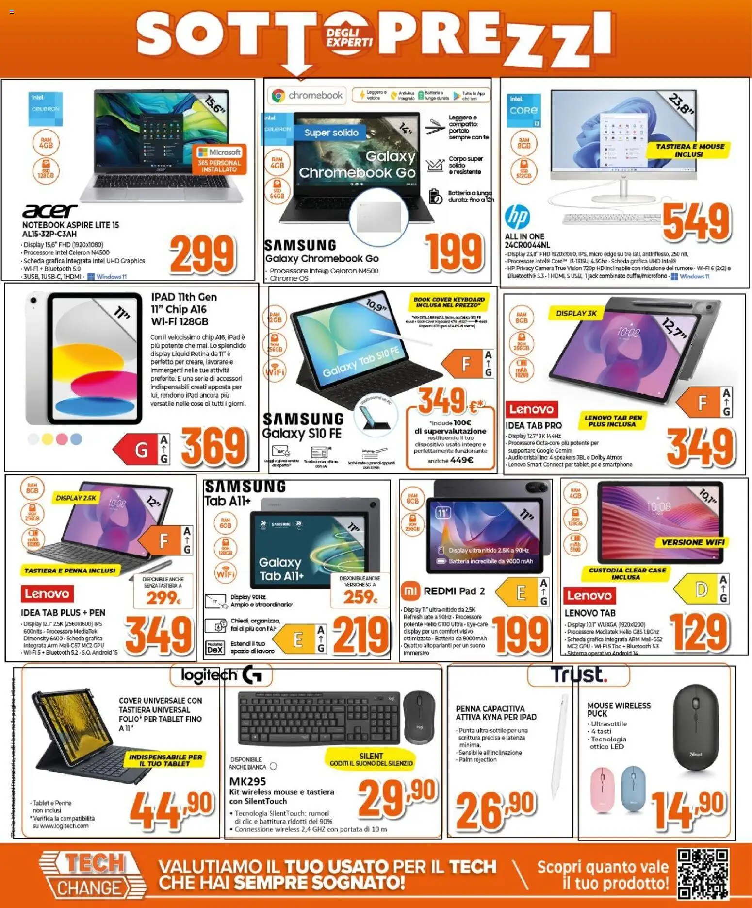 Volantino Expert del 26.02.2026 | Pagina: 11 | Prodotti: Smartphone samsung, Tè, Tablet, Tastiera