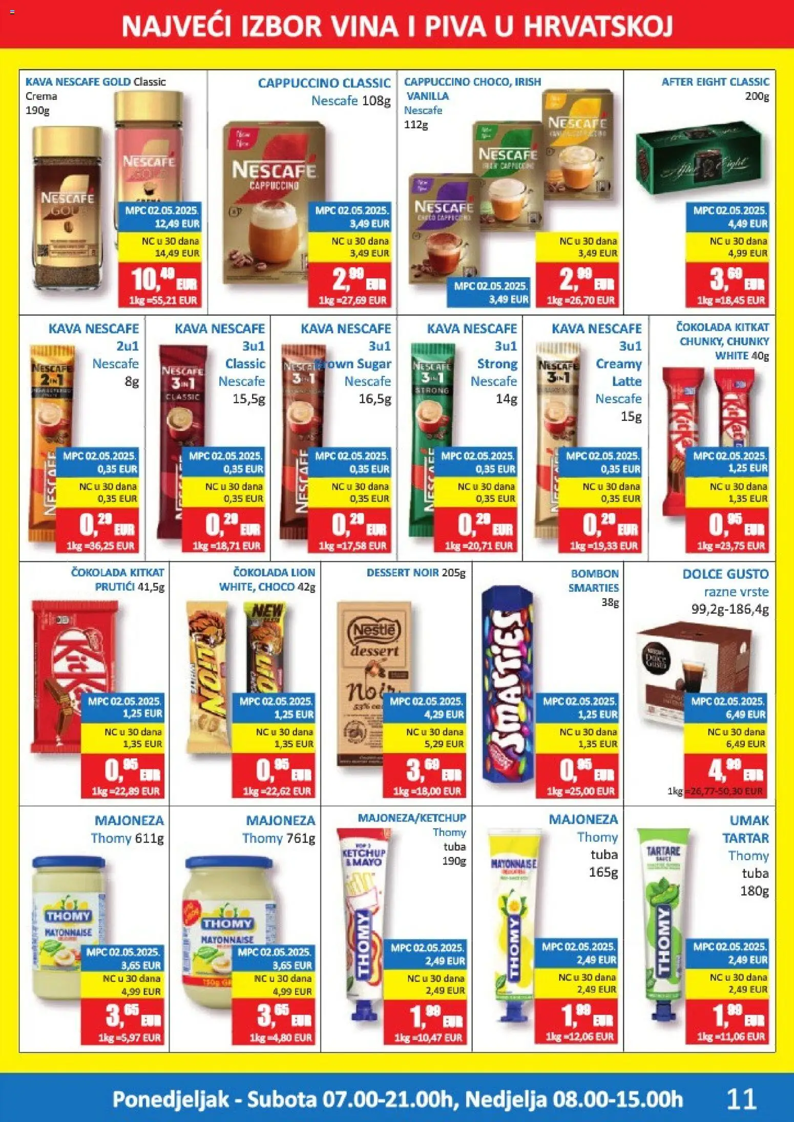 Vrutak katalog | vrijedi od 15.12.2025 | Stranica: 11 | Proizvodi: Čokolada, Umak, Nescafe Gold, Cappuccino