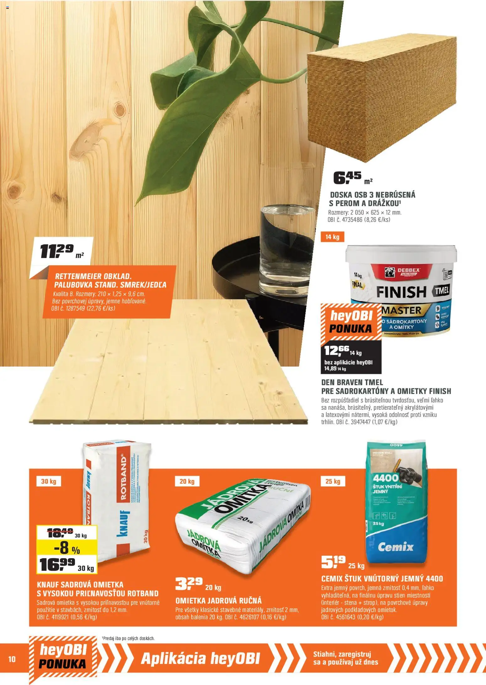Nové OBI akcie – leták je platný od 02.01.2026 | Strana: 10 | Produkty: Obklad