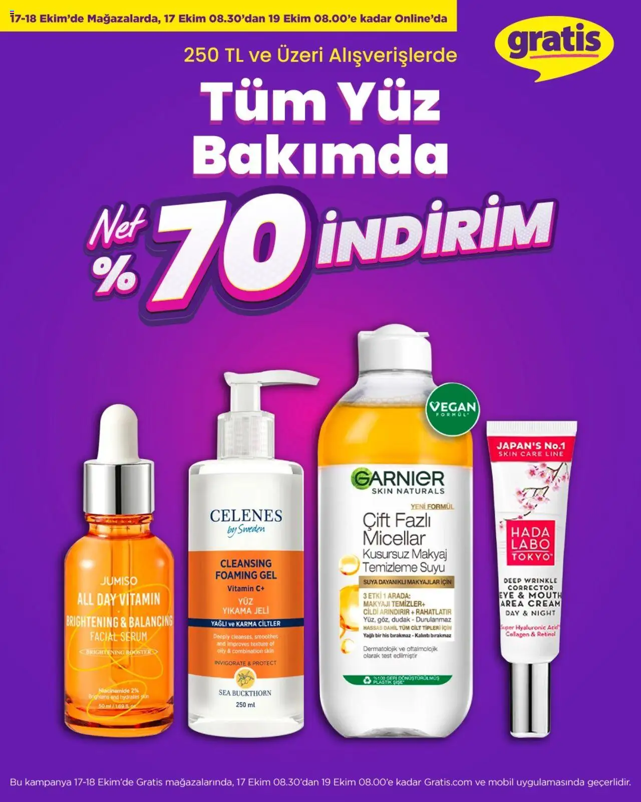 Gratis İndirim - 17.10.2025 tarihinden itibaren geçerlidir | Sayfa: 11 | Ürünler: Makyaj