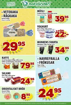 Matvärlden - erbjudanden - Tensta - Förhandsvisning av reklamblad från butik Matvärlden aktuell från 13.10.2025 | Sida: 5 | Produkter: Kvarn, Yoghurt, Kaffe, Salami