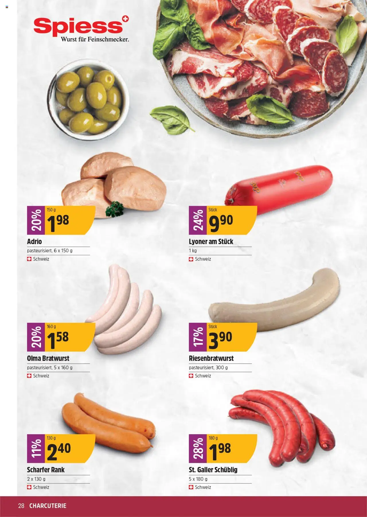 TopCC Aktionen ab 04.08.2025 | Seite: 28 | Produkte: Wurst