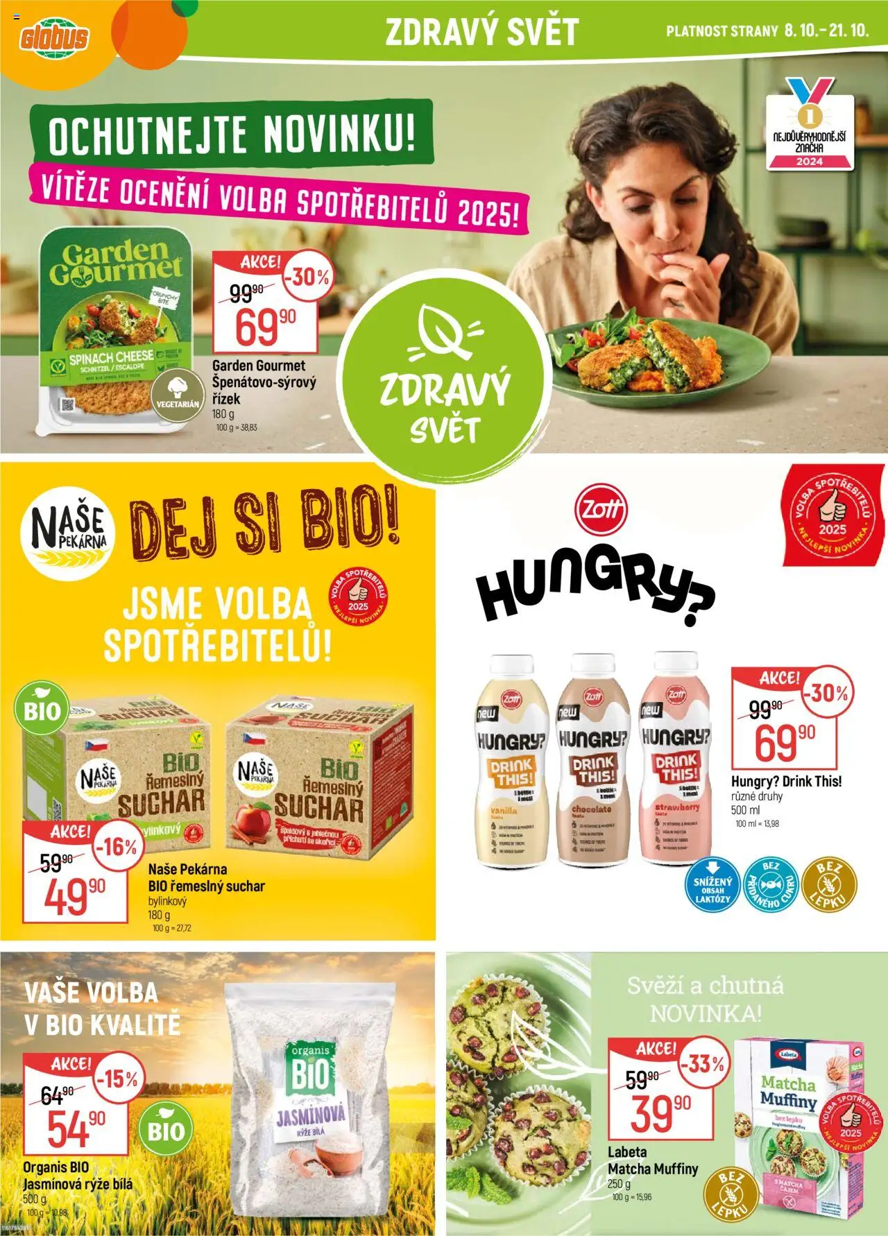 Globus leták - Liberec od 08.10.2025 | Strana: 16 | Produkty: Gourmet, Rýže, Matcha, Pekárna