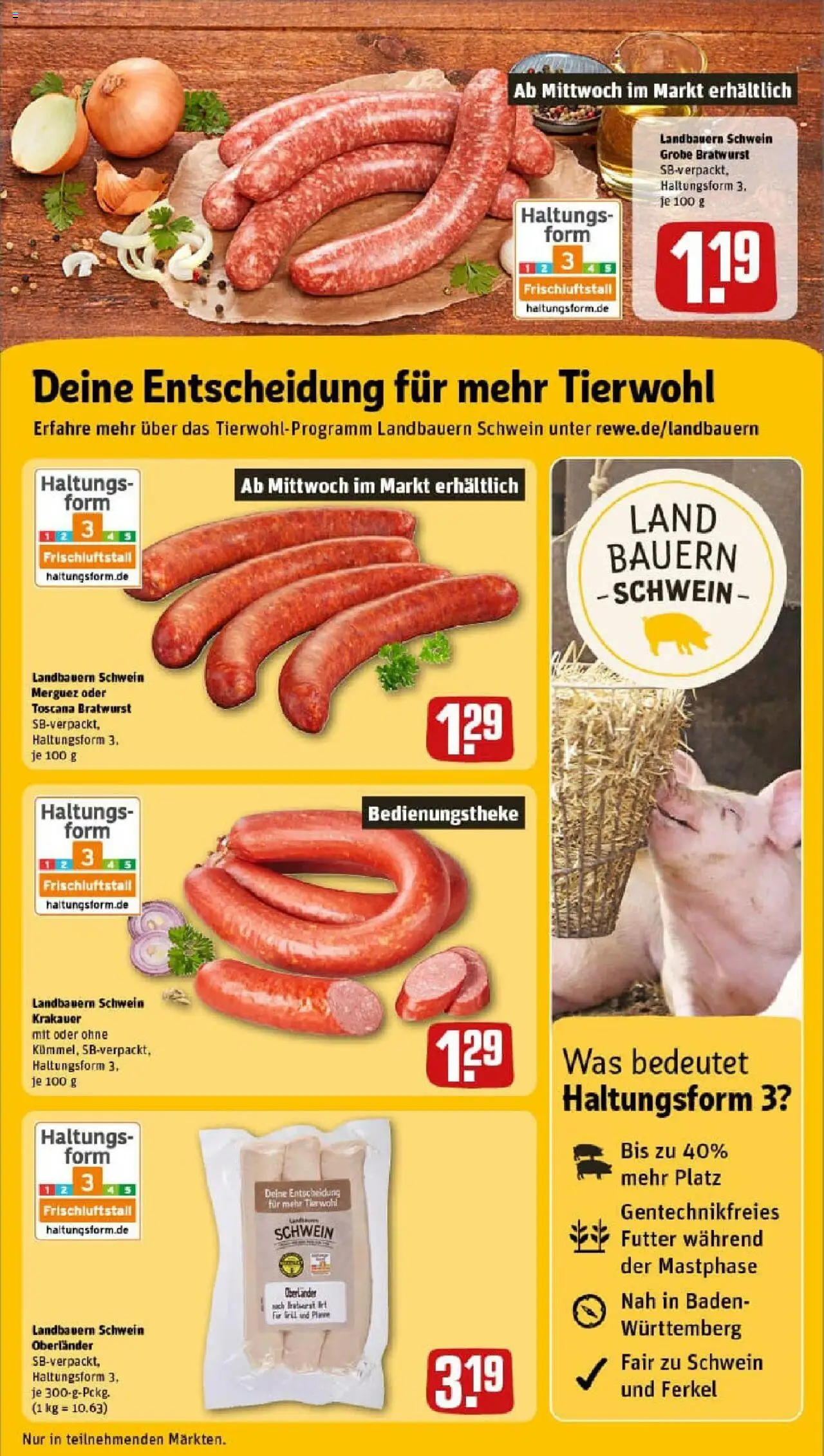 Rewe prospekt Allmendingen	 - gültig ab dem 27.07.2025 | Seite: 17 | Produkte: Bratwurst