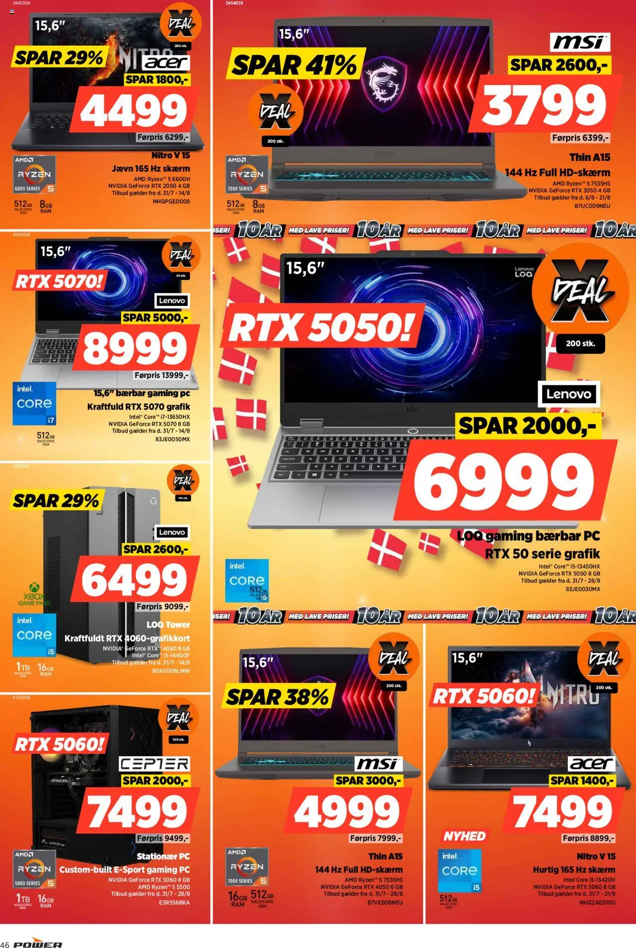 Power Tilbudsavis gyldig fra 31.07.2025 | Side: 46 | Produkter: Disk, PC, Gaming PC, Xbox