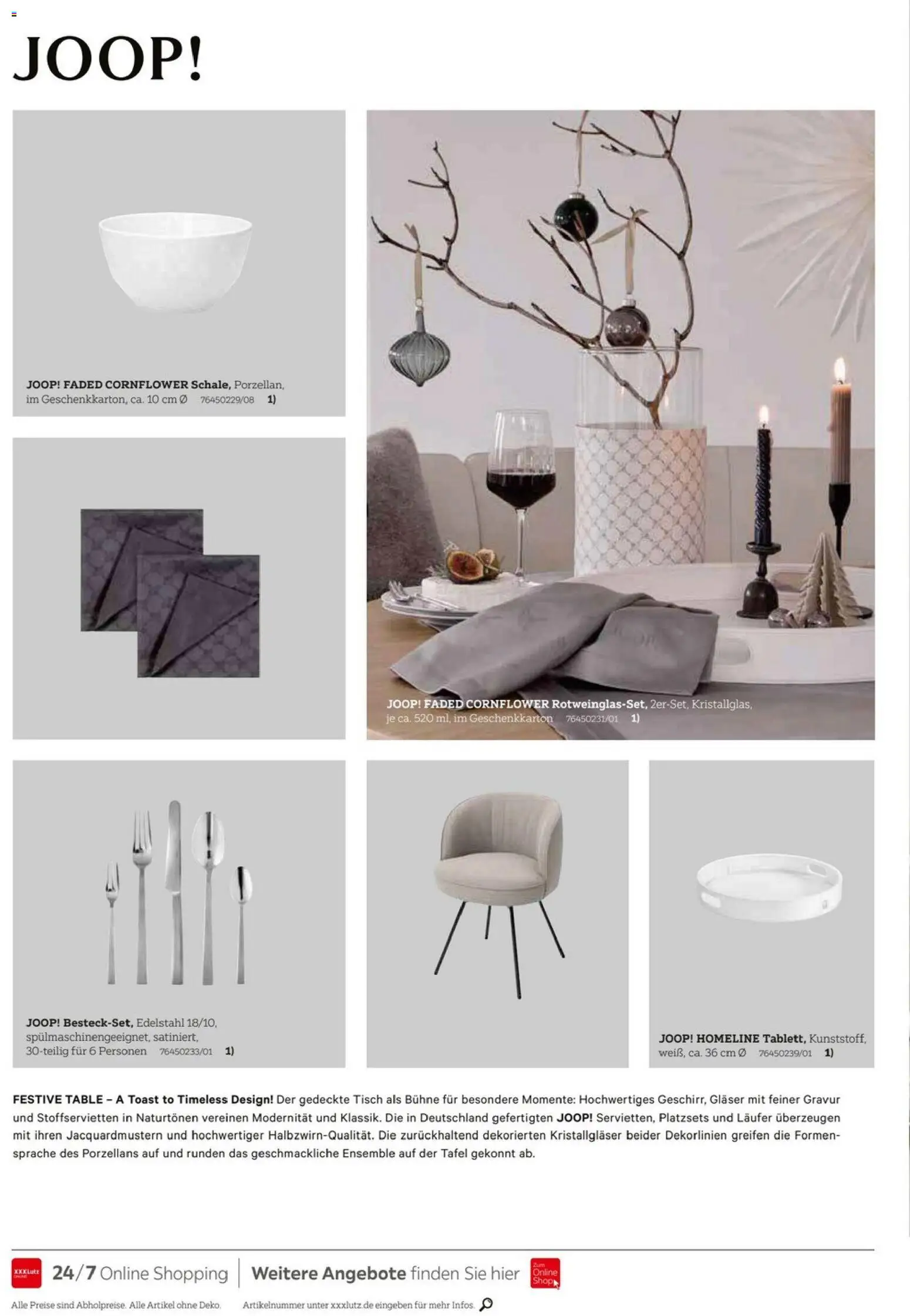 XXXL Lutz JOOP! Home Collection – gültig ab 19.12.2025 | Seite: 4 | Produkte: Toast, Tisch