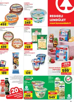 Spar Akciós újság - amely érvényes a következő dátumtól: 30.10.2025 | Oldal: 9 | Termékek: Alpro, Actimel, Cottage cheese, Tejszelet