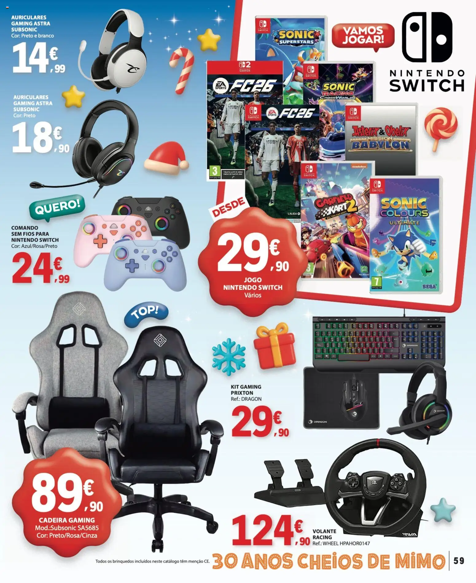 E.Leclerc Brinquedos de Natal │ válido de 11.11.2025 | Página: 59 | Produtos: Top, Cadeira