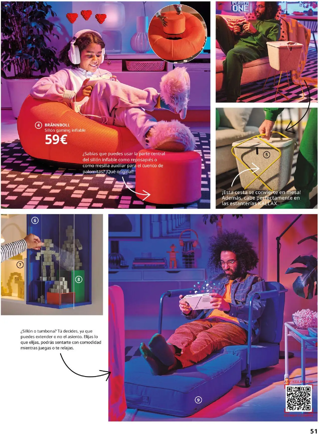 Catálogo IKEA Salones │ válido desde el 17.02.2025 | Página: 51 | Productos: Té, Tumbona, Mesa, Cesta