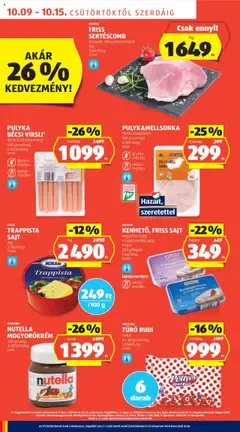 NUTELLA MOGYORÓKRÉM, 400 g/üveg - amely érvényes a következő dátumtól: 09.10.2025 | Oldal: 8