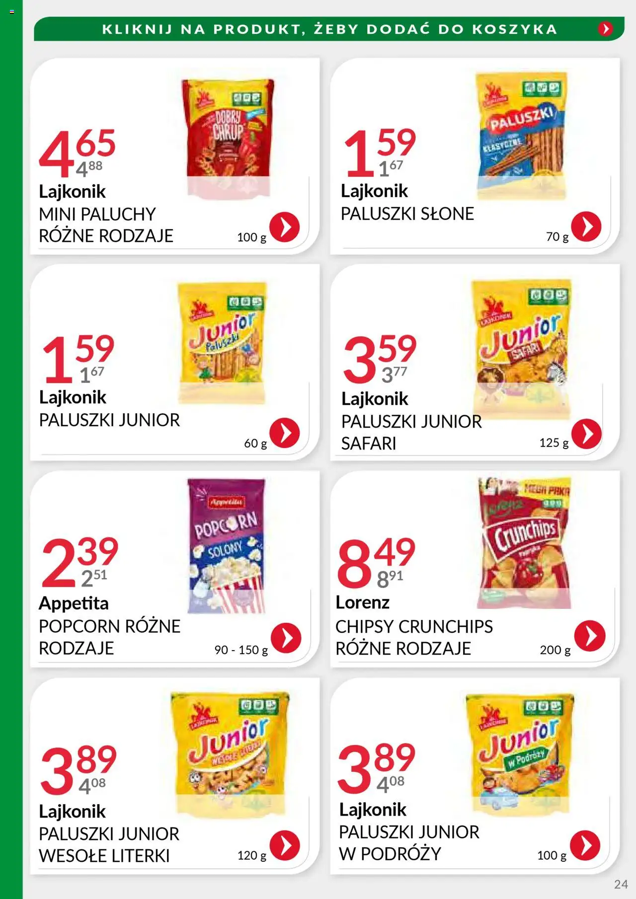 Eurocash Gazetka - Handlowa MR Południowy-Wschód od 29.09.2025 | Strona: 24 | Produkty: Chipsy, Paluszki, Popcorn
