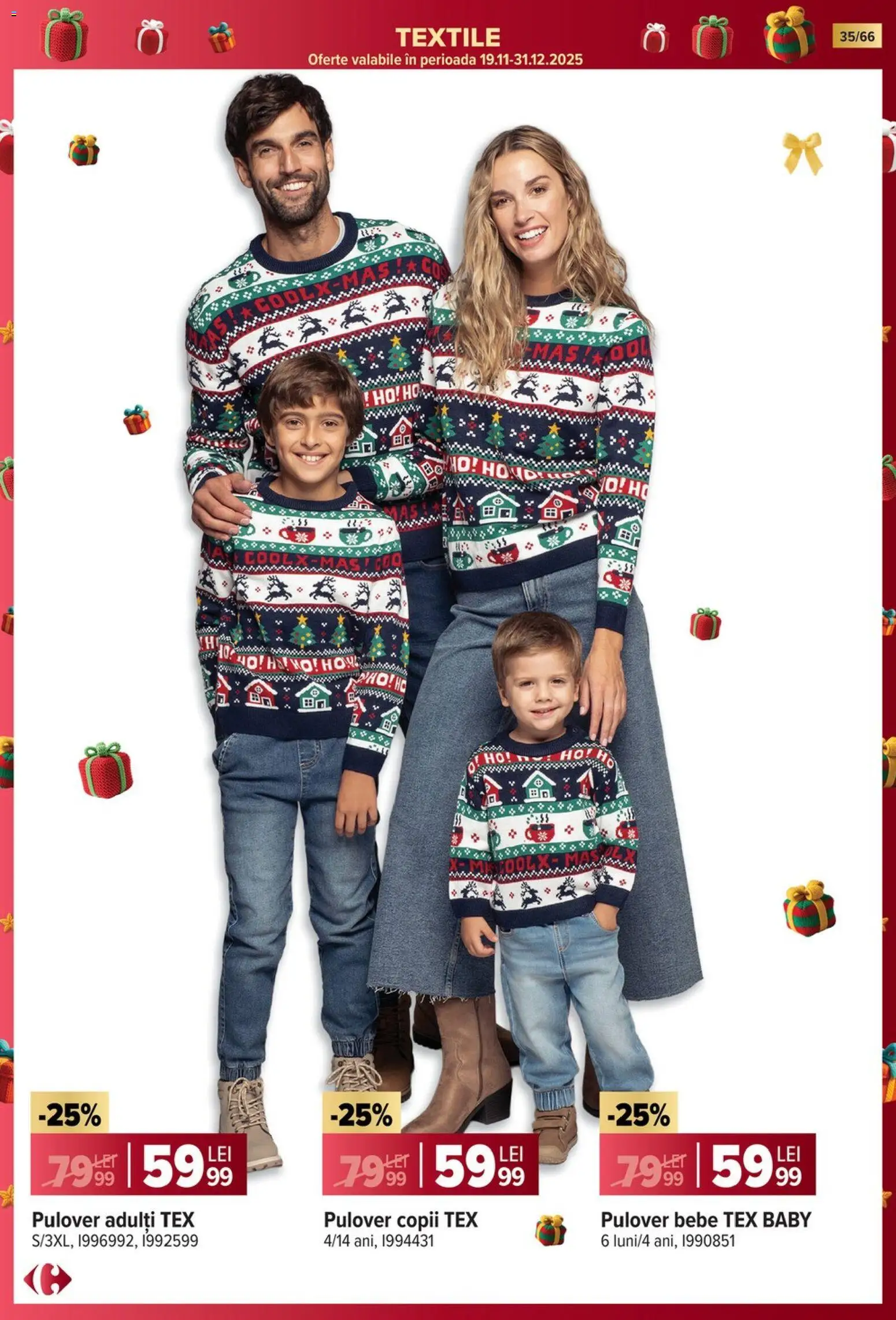 Noul catalog Carrefour – valabil de la 19.11.2025 | Pagină: 35 | Produse: Pulover