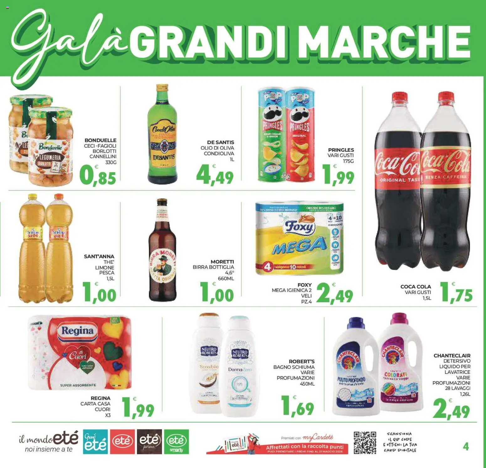 Volantino Eté del 29.04.2026 | Pagina: 4 | Prodotti: Limone, Olio, Bottiglia, Coca Cola
