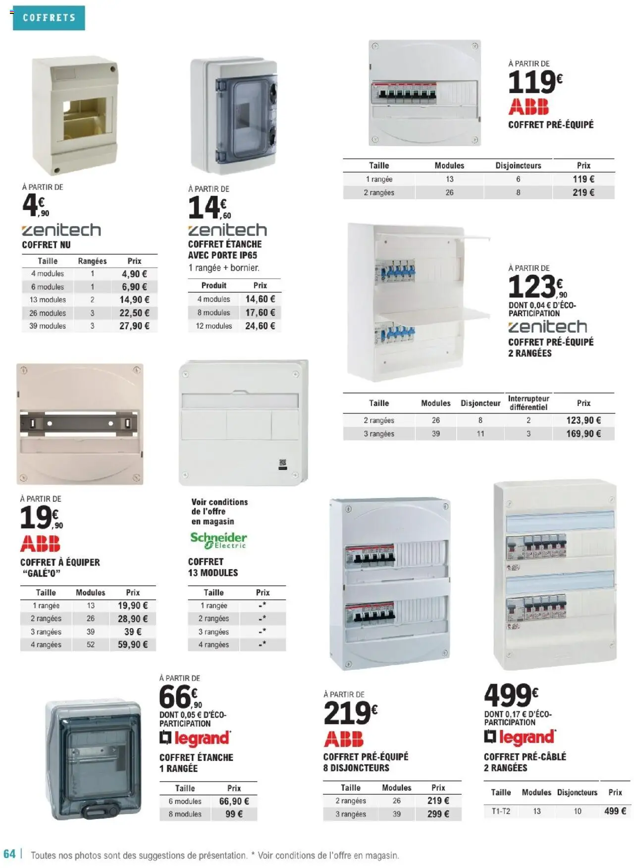  | Page: 64 | Produits: Interrupteur, Disjoncteur, Porte