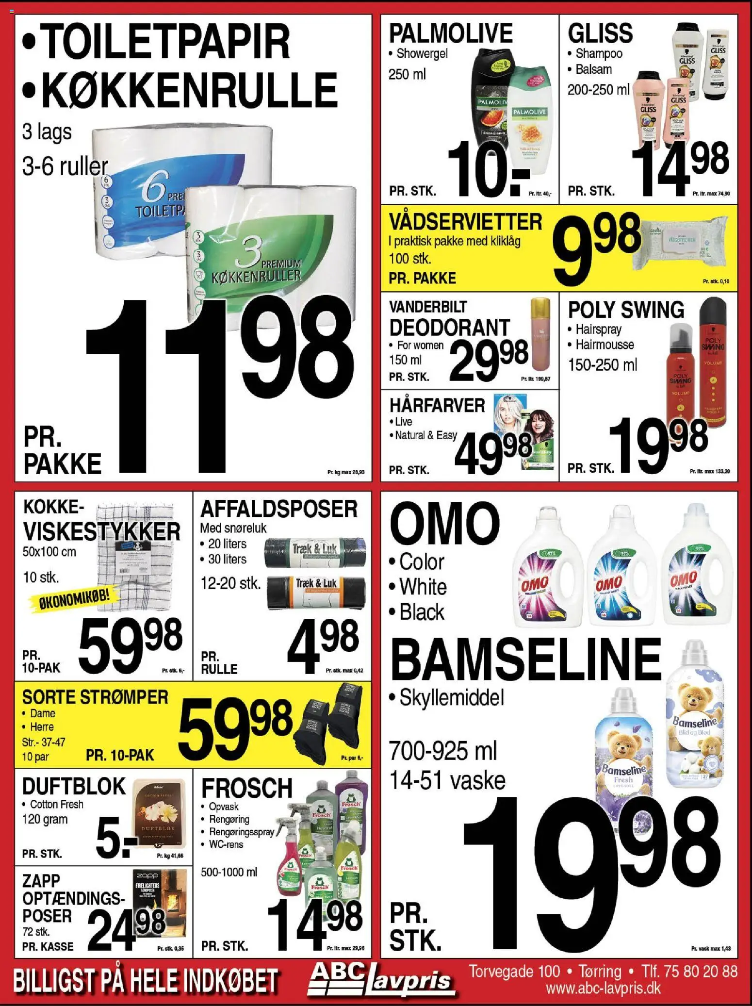 Abc Lavpris tilbudsavis – gyldig fra 29.10.2025 | Side: 8 | Produkter: Balsam, Deodorant, Viskestykker, Strømper