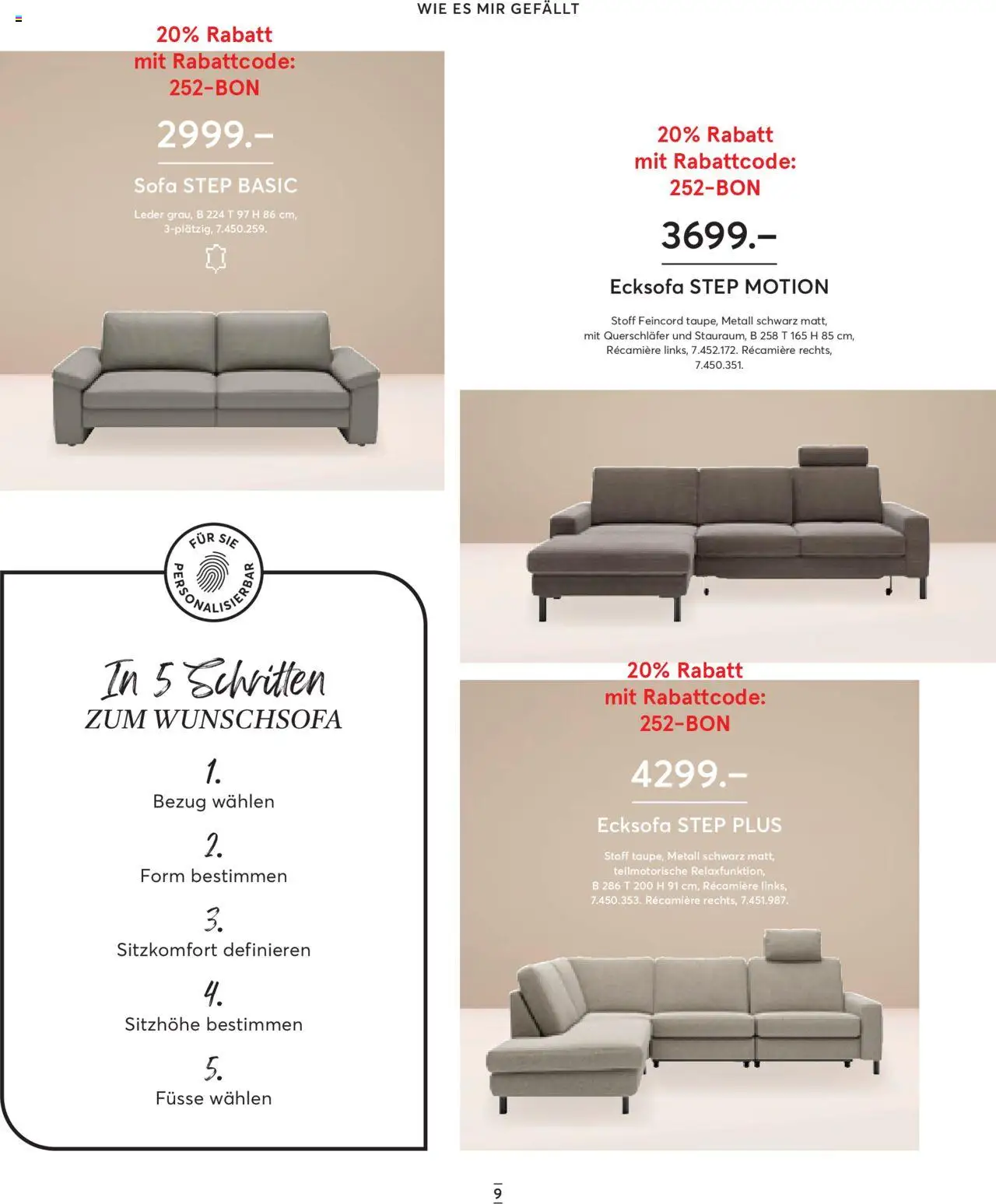 Livique Prospekt – gültig ab 24.09.2025 | Seite: 9 | Produkte: Sofa, Ecksofa