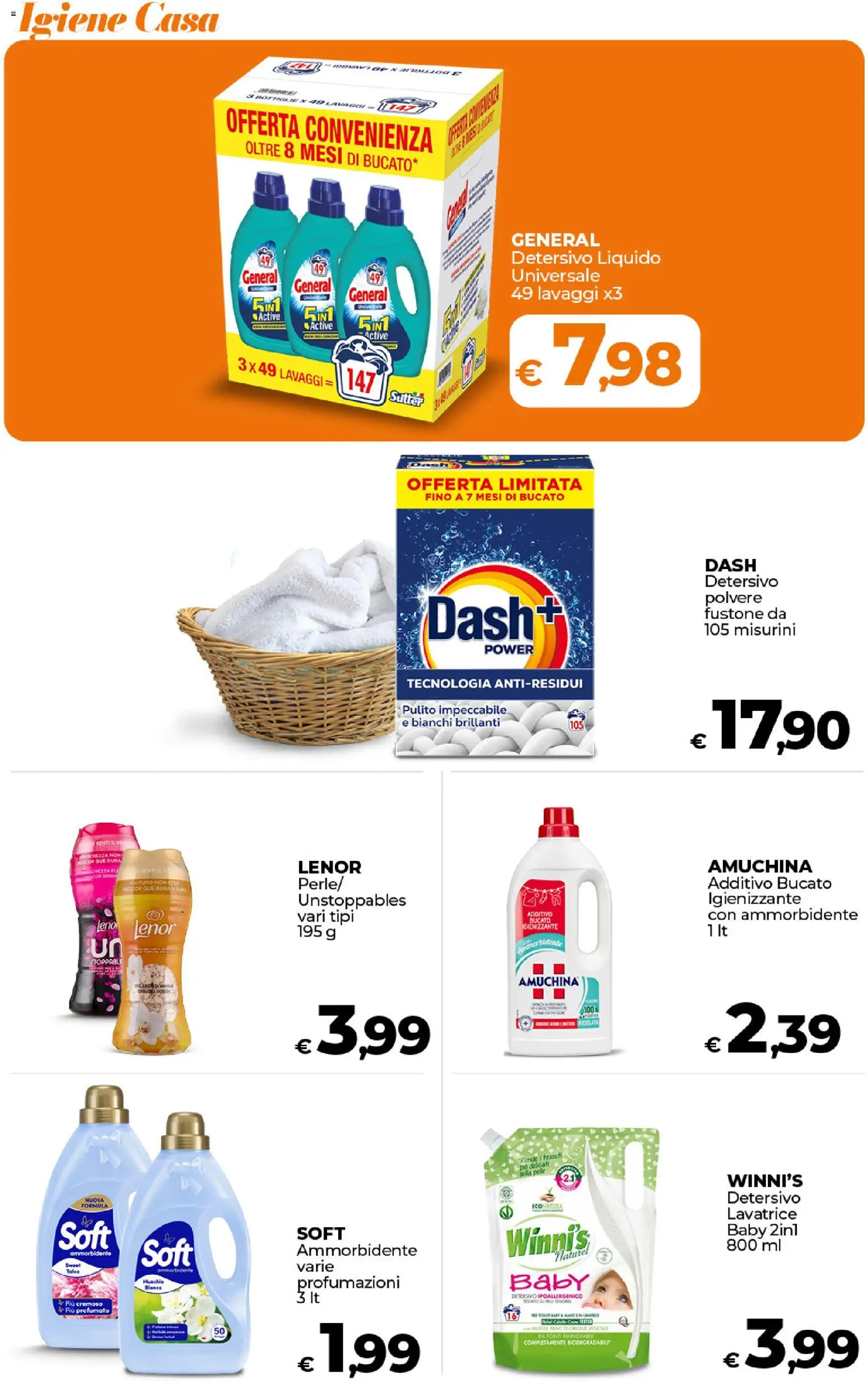 Volantino Ipercoop del 27.01.2026 | Pagina: 46 | Prodotti: Ammorbidente, Lavatrice, Profumo