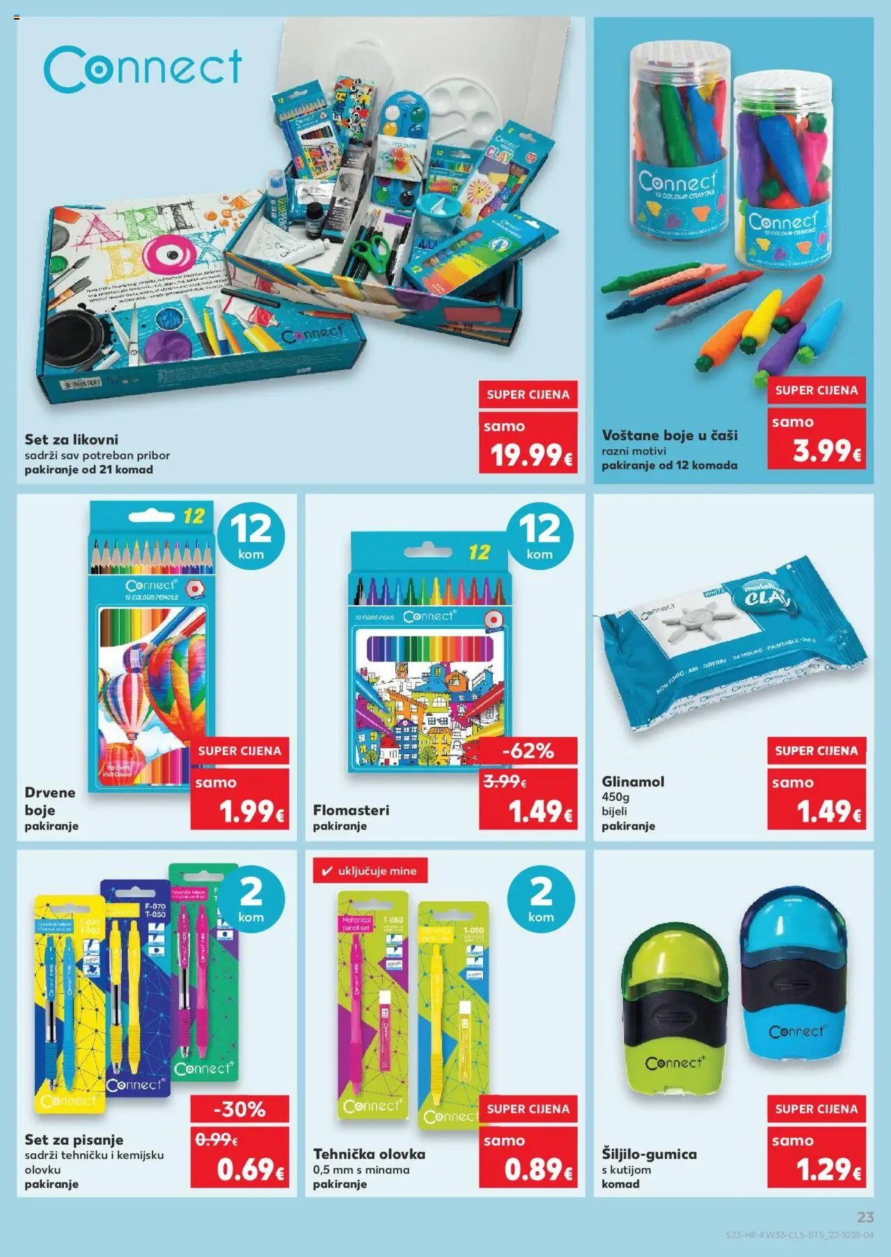 Kaufland katalog | vrijedi od 11.08.2025 | Stranica: 23 | Proizvodi: Voštane boje, Flomasteri