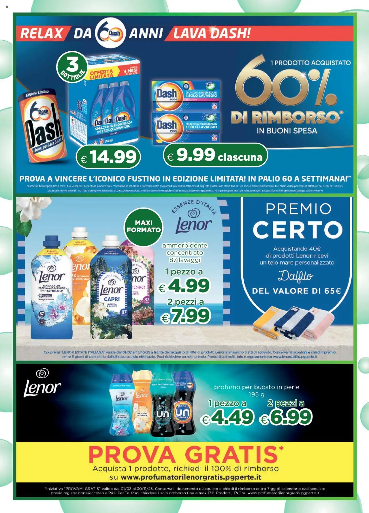 Volantino Acqua e Sapone del 21.09.2025 | Pagina: 2 | Prodotti: Ammorbidente, Data, Lenzuola, Profumo