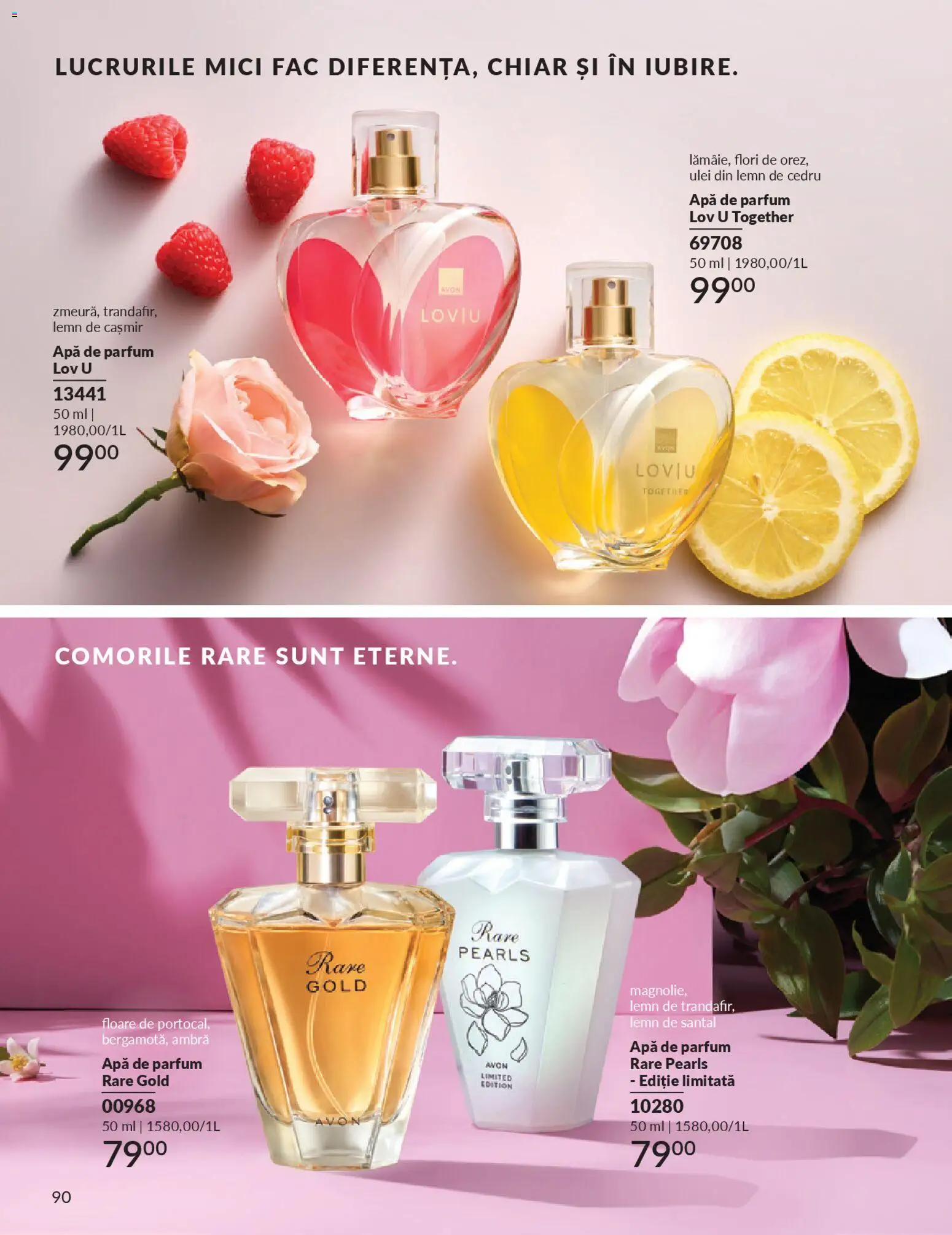 Noul catalog Avon – valabil de la 01.04.2026 | Pagină: 92 | Produse: Apă de parfum, Trandafir, Mici, Orez