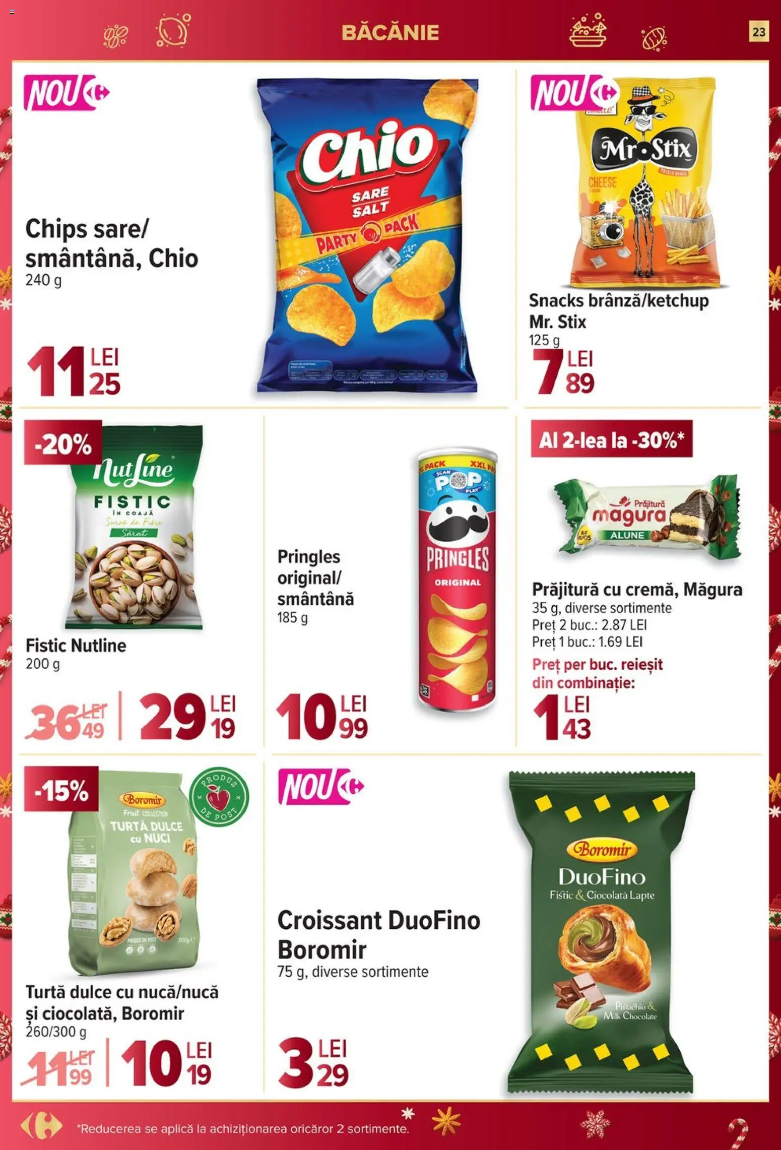 Noul catalog Carrefour – valabil de la 10.12.2025 | Pagină: 23 | Produse: Alune, Ciocolată, Fistic, Sare
