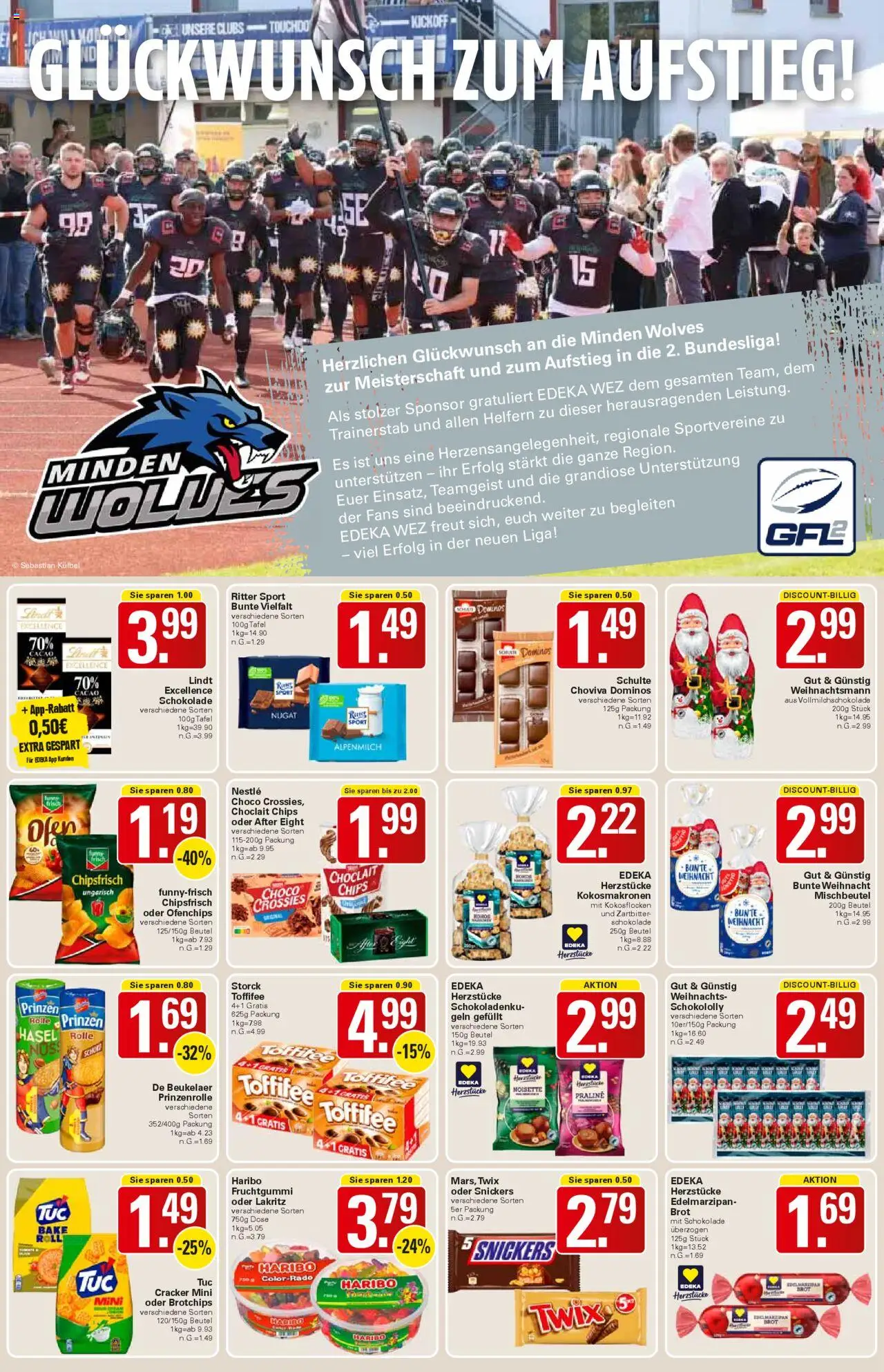 WEZ Prospekt – gültig ab 13.10.2025 | Seite: 9 | Produkte: Haribo, Schokolade, Toffifee, Brot