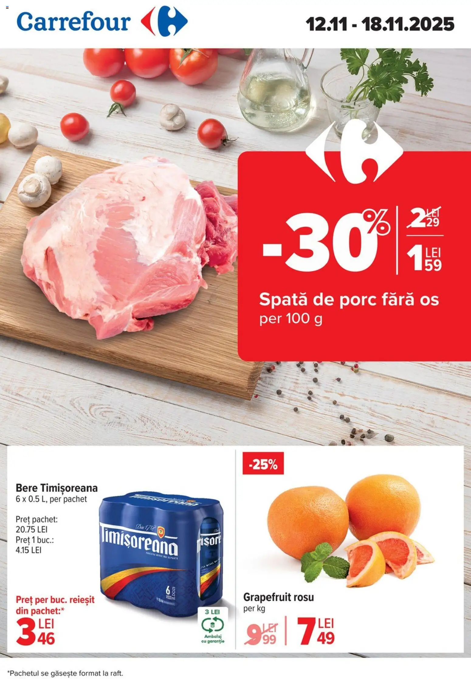 Noul catalog Carrefour – valabil de la 12.11.2025 | Pagină: 1 | Produse: Bere