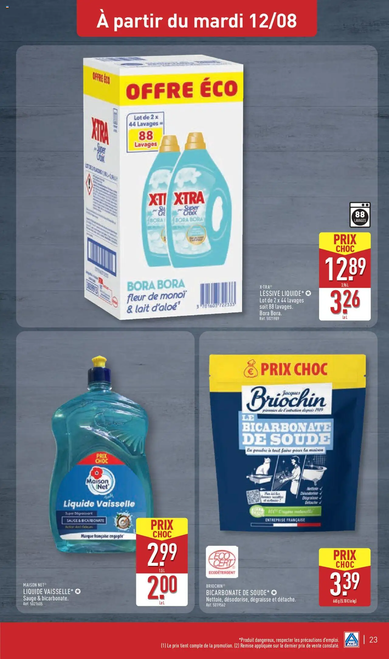  | Page: 25 | Produits: Poudre, Bicarbonate de soude, Lessive, Lait