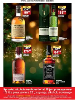 Pogląd oferty "Wafelek Gazetka alkoholowa" - ważna od 01.12.2025 | Strona: 5 | Produkty: Jack Daniel's, Monkey shoulder, Whisky
