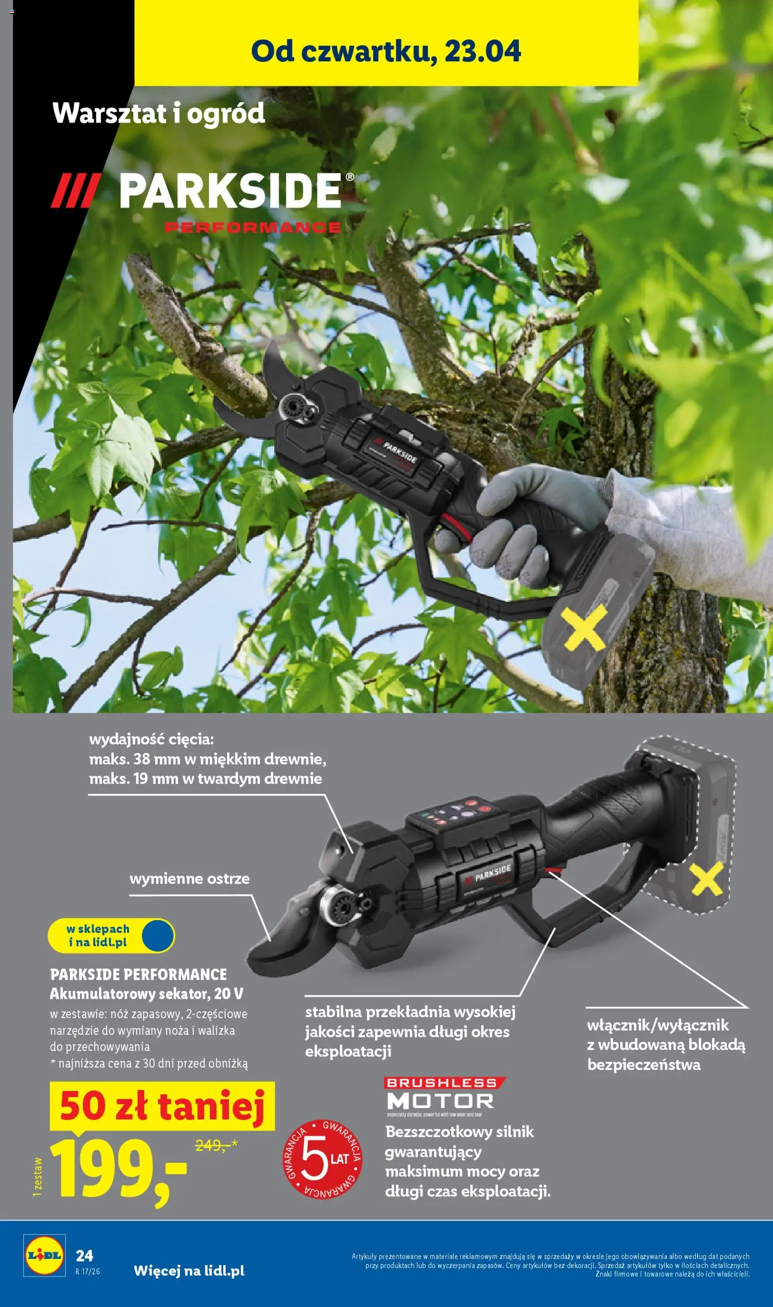 Lidl Polsko katalog od 20.04.2026 | Strana: 36 | Produkty: Parkside