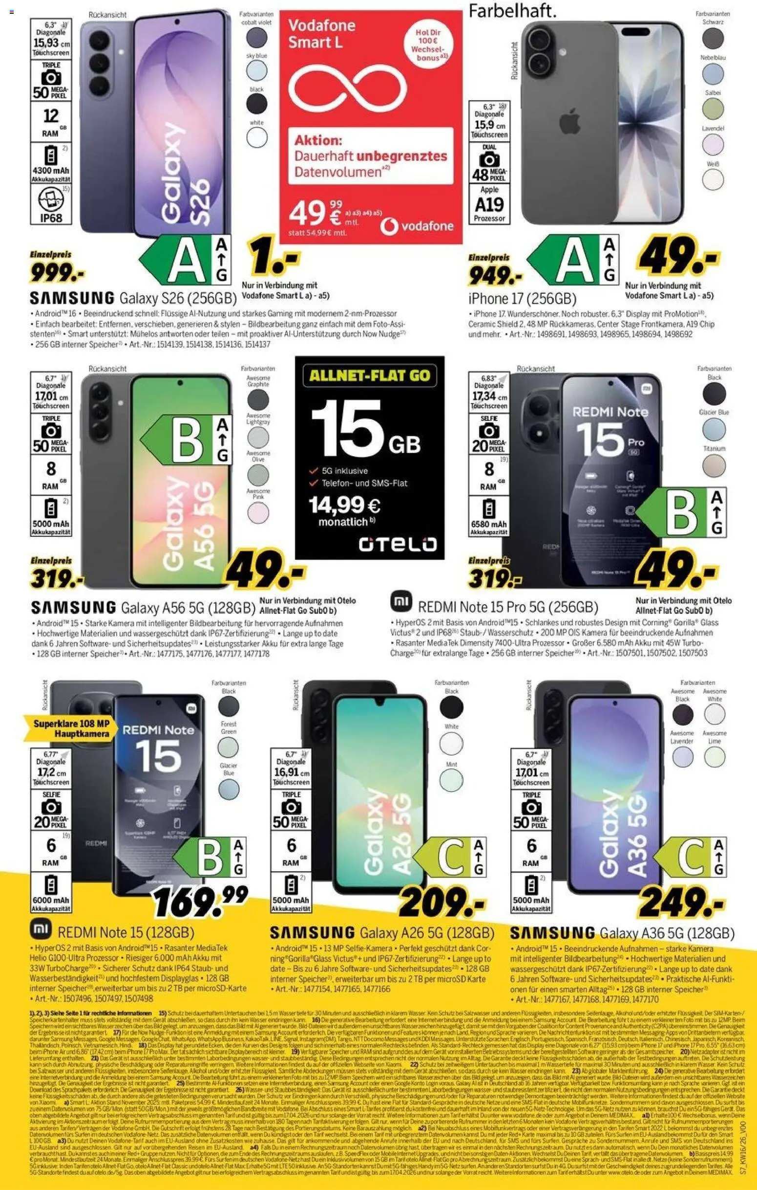 Medimax Prospekt 	 – gültig ab 11.04.2026 | Seite: 7 | Produkte: Xiaomi, Samsung, Iphone, Wasser