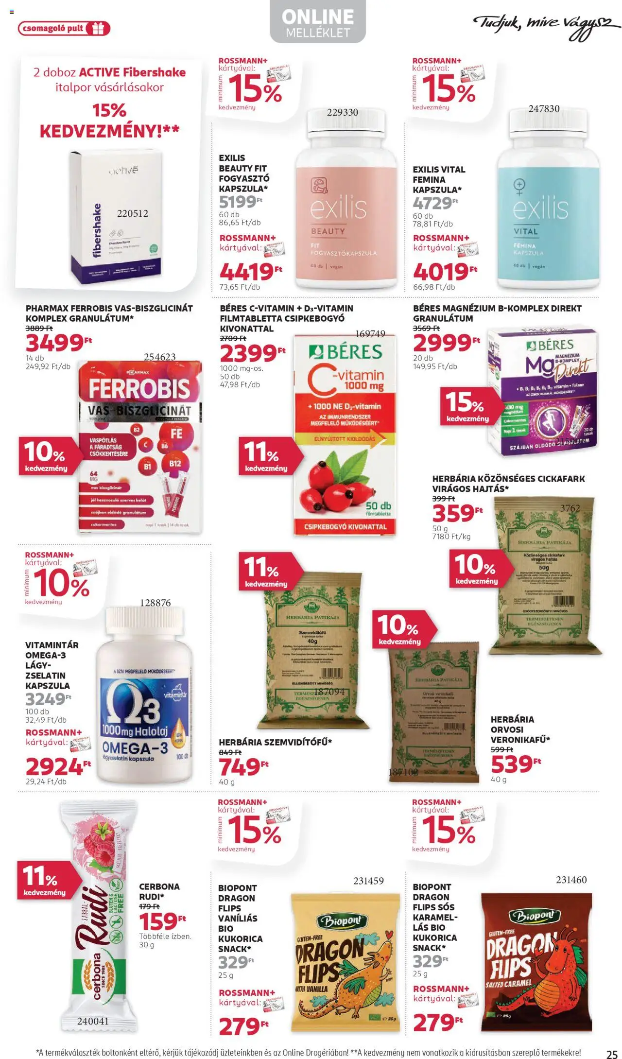 Rossmann akciós ujság - amely érvényes a következő dátumtól: 11.08.2025 | Oldal: 27 | Termékek: Zselatin, Multivitamin, Vegán, Italpor