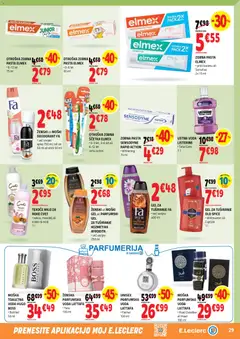 E.leclerc katalog akcije – veljaven od 25.03.2026 | Stran: 29 | Izdelki: Tekoče milo, Mleko, Zobna pasta, Parfumska voda