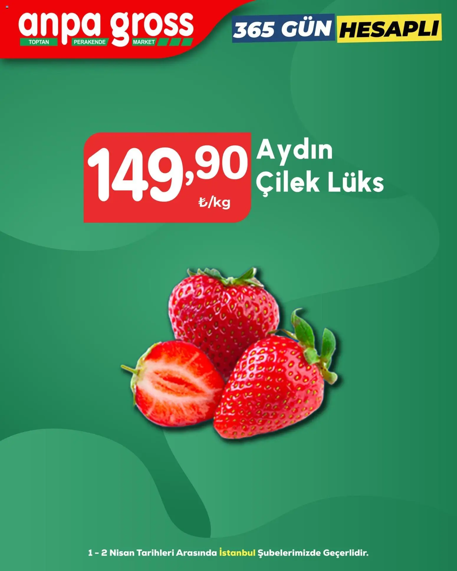 Anpa Gross - Manav - 01.04.2026 tarihinden itibaren geçerlidir | Sayfa: 3 | Ürünler: Çilek