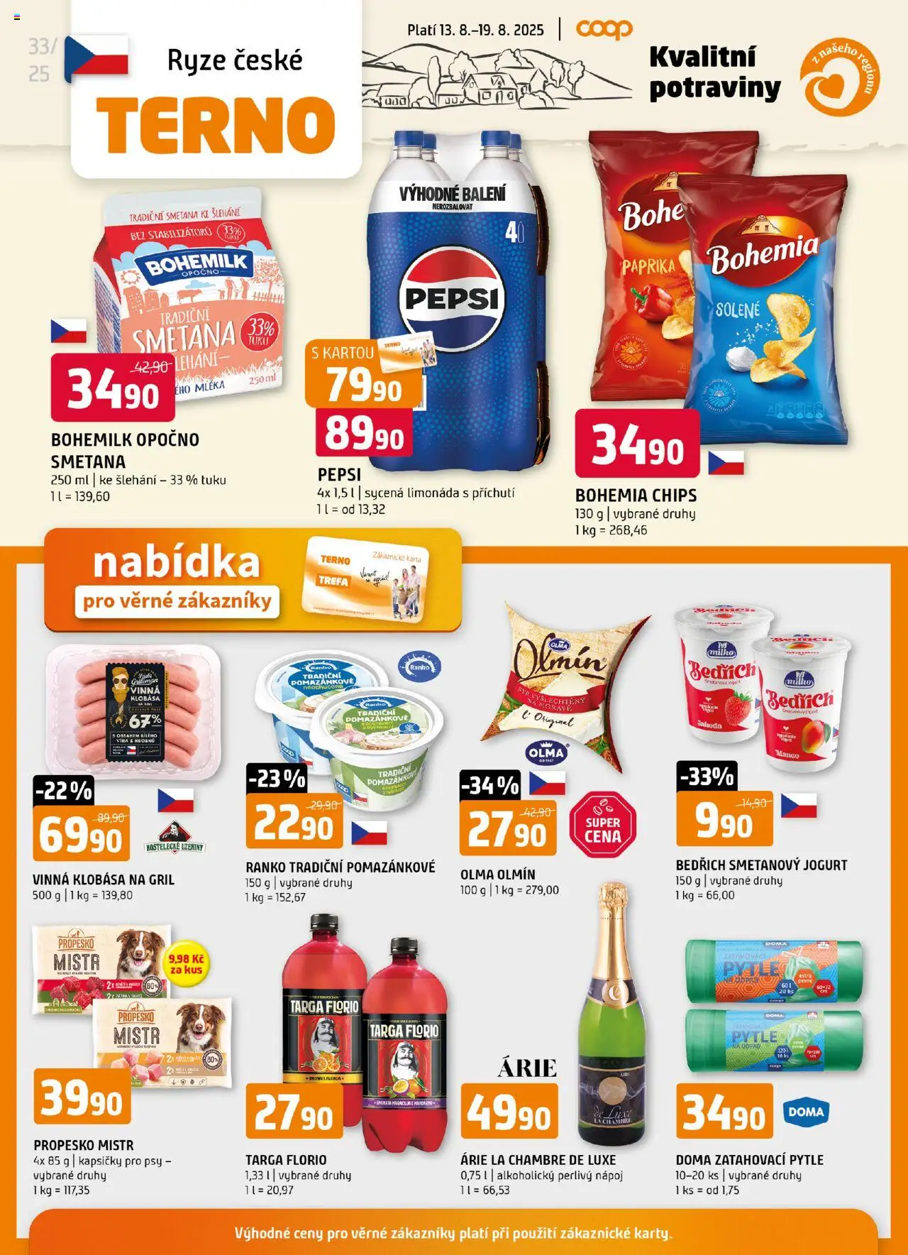 Terno leták - Zlín od 13.08.2025 | Strana: 24 | Produkty: Vinná klobása, Klobása, Gril, Potraviny