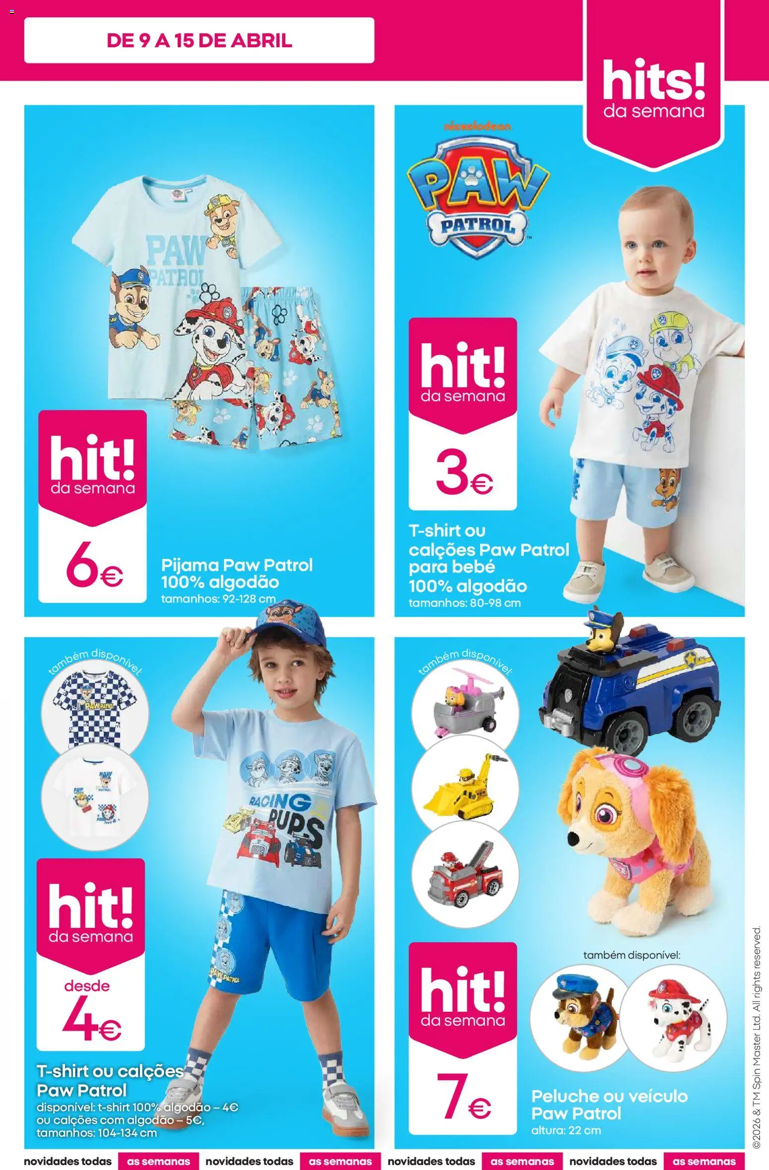 Pepco folheto │ válido de 09.04.2026 | Página: 3 | Produtos: Algodão, Calções